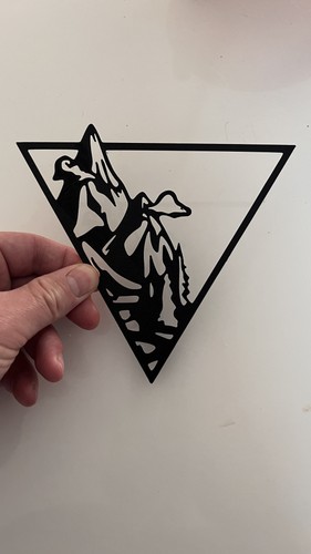 Wandbild berge baum und - wandbild,