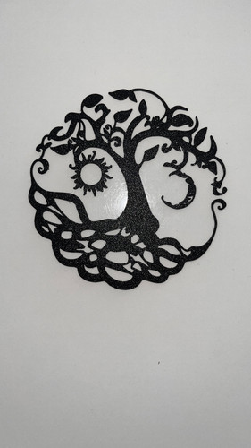 Wanddeko baum mond sonne - baum,