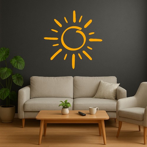 Sonne wandtattoo sonnenschein - sonne,