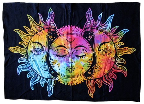 Sonne sun stoffbild wandbehang - sun,