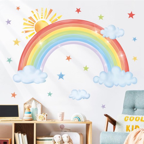 Wandsticker regenbogen sonne - wandsticker,