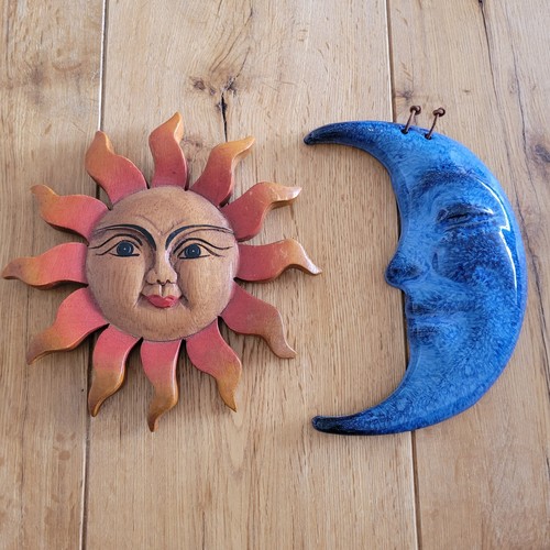 Sonne mond wanddeko whimsigoth - mond,