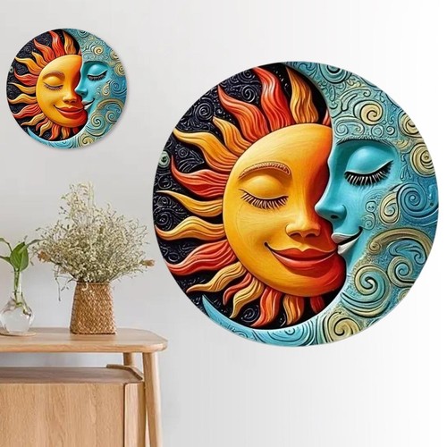 Metall sonne mond wanddeko - sonne,