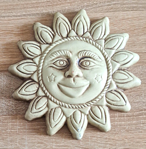 Keramik sonne wanddeko mit - keramik,