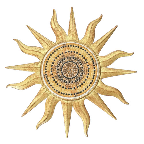 Wanddeko sonne gold 29cm - wanddeko,