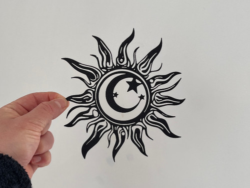 Wandbild sonne mond und sterne - mond,