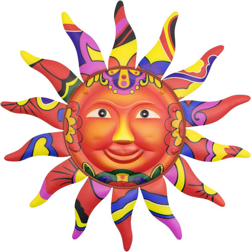 Bunte sonne wanddekoration - sonne,